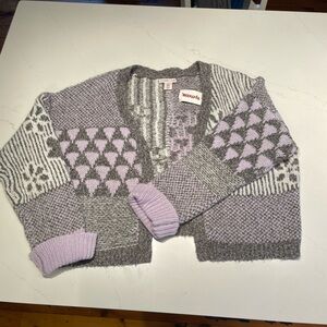 Sincerely Jules Gray and Lavender Cardigan